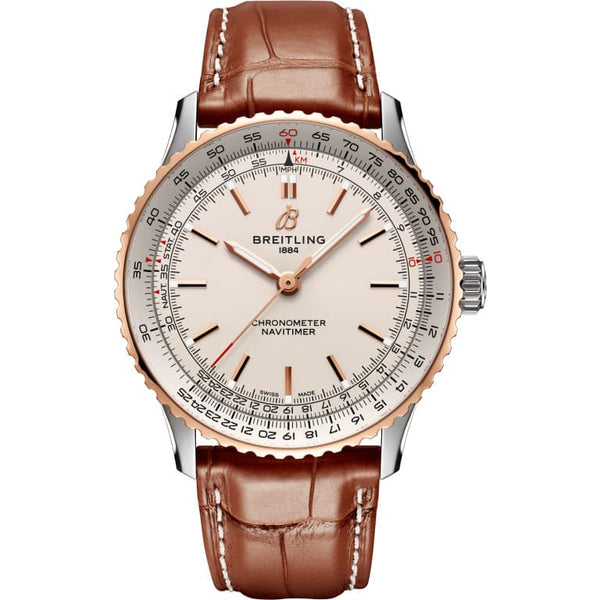 Breitling U17329F41G1P1 Navitimer Automatic 41 Automatic Stainless Steel - Red Gold / Silver