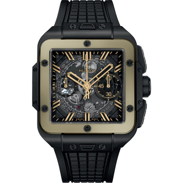 Hublot 821.CM.0130.RX Square Bang Unico Ceramic 42 mm Magic Gold