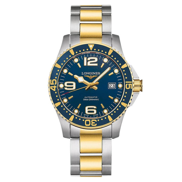 Longines L3.742.3.96.7 HydroConquest 41 Automatic Stainless Steel / Yellow Gold / Blue