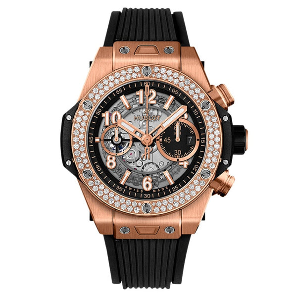 Hublot 421.OX.1180.RX.1104 - Big Bang Unico King Gold Diamonds 44mm Transparent