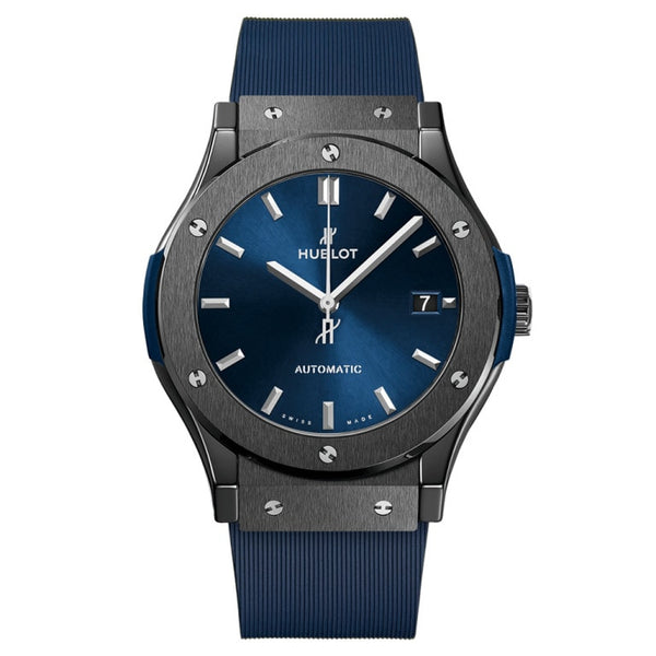 Hublot 511.CM.7170.RX - Classic Fusion Ceramic 45mm Blue Rubber Strap