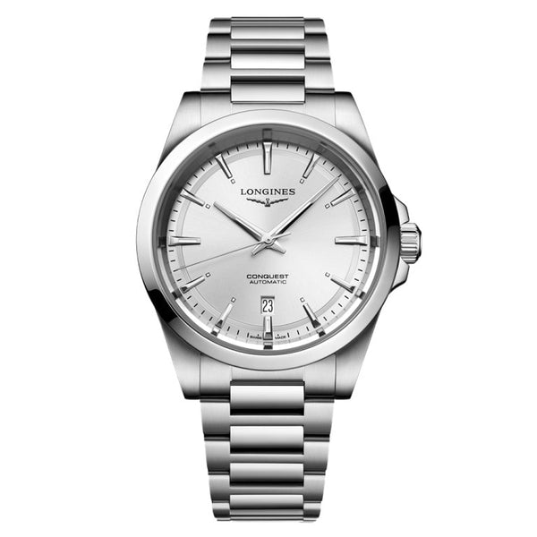 Longines L3.830.4.72.6 - Conquest 41 Stainless Steel / Silver / Bracelet