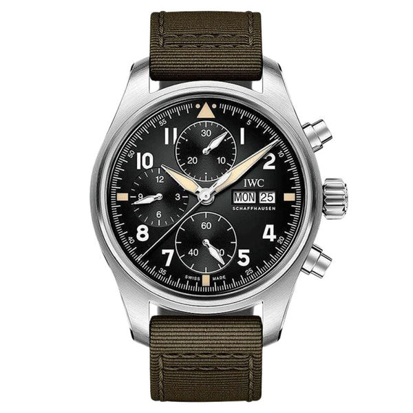 IWC IW387901 Pilot's Watch Chronograph Spitfire Stainless Steel / Black / Textile