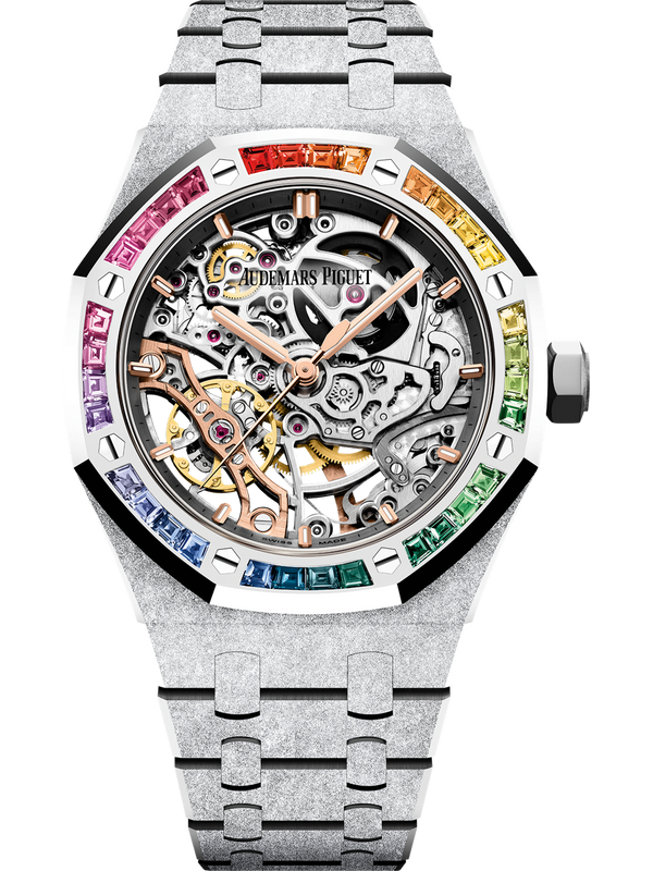 Audemars Piguet | Royal Oak Frosted Gold Double Balance Wheel Openworked | Witgoud
