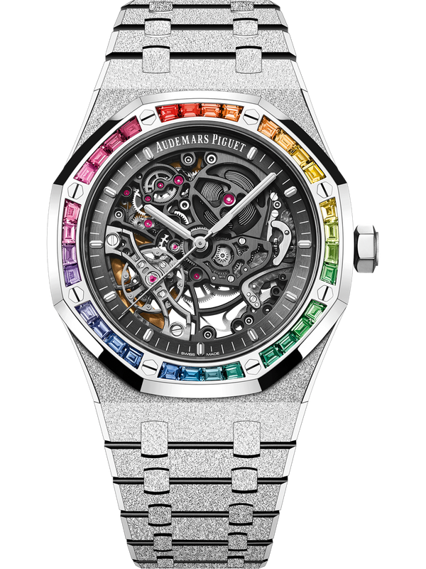 Audemars Piguet | Royal Oak Frosted Gold Double Balance Wheel Openworked | Witgoud
