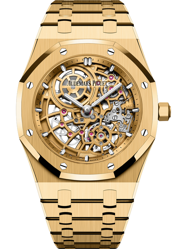 Audemars Piguet | Royal Oak ÒJumboÓ Extra-Thin Openworked | Geelgoud