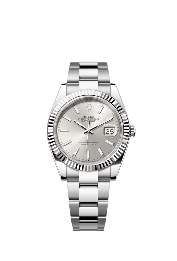Rolex Datejust 41MM - Zilvere dial - Oyster bracelet - 126334