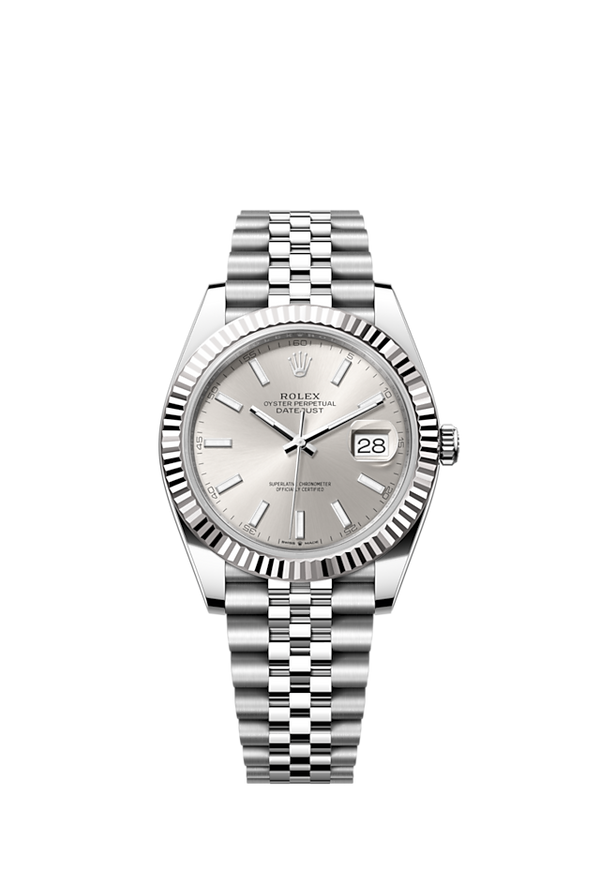 Rolex Datejust 41MM - Zilvere dial - Jubilee bracelet - 126334