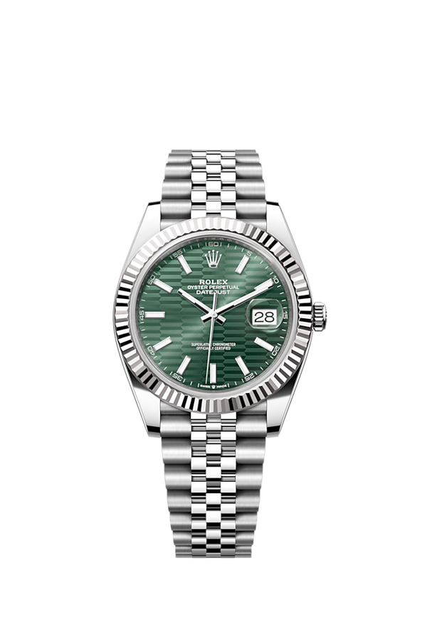 Rolex Datejust 41MM - Groene motief dial - Jubilee bracelet - 126334