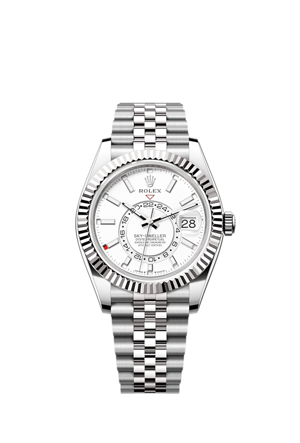 Rolex Sky-Dweller Witte wijzerplaat - Jubilee bracelet - 336934